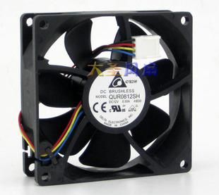 QUR0812SH Delta/台达 8025 8CM风扇 12V 0.50A PWM智能温控调速