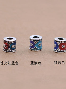 diy景泰蓝路路通手串水晶隔珠