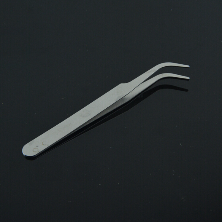 弯头小镊子 不锈钢夹鱼钩摄子蚯蚓红虫夹子上钩挂钩 钓鱼小工具