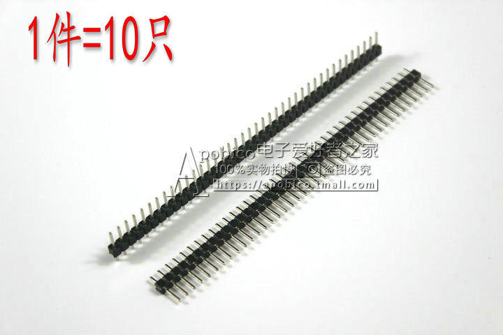 1*40P 单排针  针长11.2 单排直针/插针 2.54mm间距 铁/铜/镀金针|msdalam kategori Aksesori Digital 3C, pasaran komponen elektronik, komponen elektronik, Komponen lain - dari Buy2taobao.com untuk memberikan perkhidmatan ejen Taobao profesional membeli
