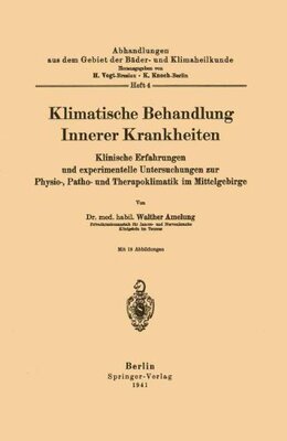 【预订】Klimatische Behandlung Innerer Krank...