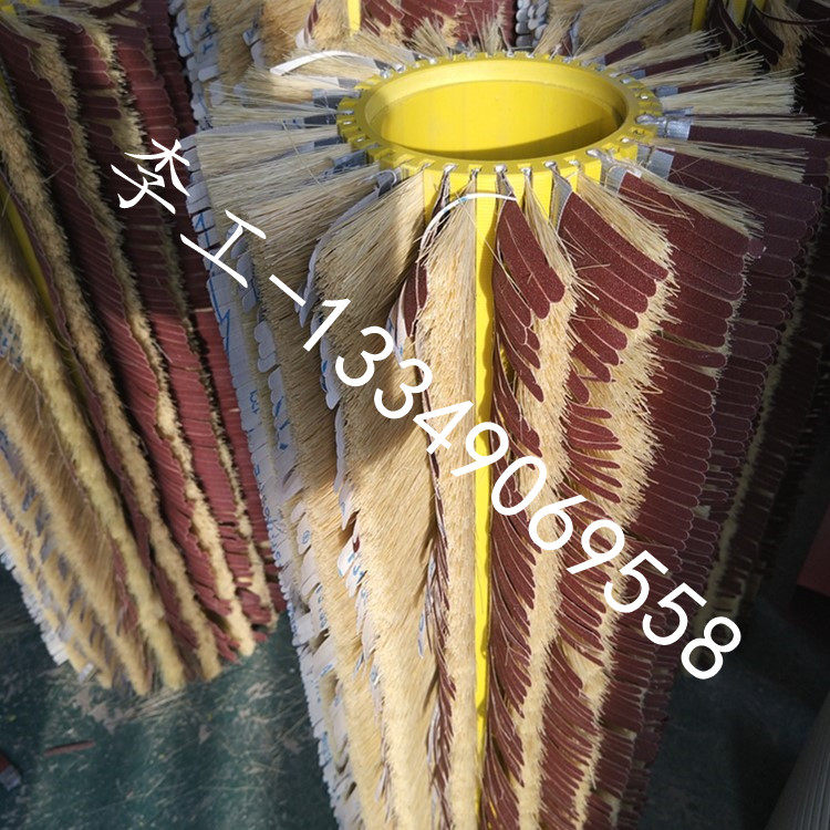 速发木工异型抛光砂轮家具凹槽线条打磨辊剑麻白棕毛砂布纸辊木工