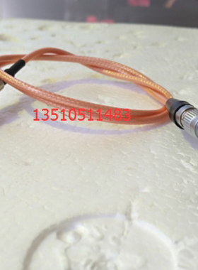 LEIMO雷默航插头0B转BNC医疗设备进口代替品 0B4芯转Q9射频同轴线