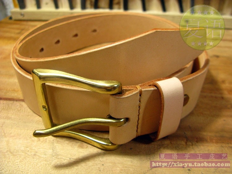 純手工原色男士皮帶 純黃銅扣  意大利進口頭層牛皮牛仔百搭皮帶在類目 服飾配件/皮帶/帽子/圍巾, 腰帶/皮帶/腰鏈中 - 來自Buy2taobao.com提供專業的淘寶代購服務