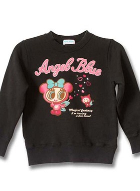 ange* blu*黑色毛圈长袖110/120/130/135-S
