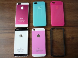 正品苹果iPhone5S/SE手机壳通用保护套超薄防摔糖果色原素硬外壳