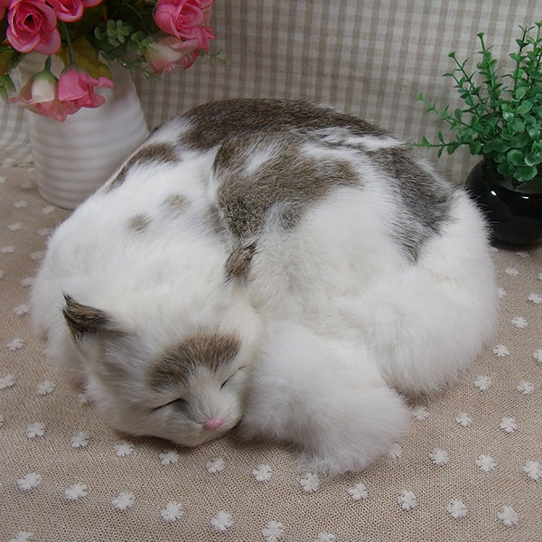 新款仿真猫咪动物家居桌面摆件小猫创意装饰品男女朋友生日礼物