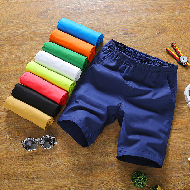 @孢子君 夏裝純色百搭簡約學生運動情侶短褲青年男女韓版沙灘褲潮在類目 男裝, 休閒褲中 - 來自Buy2taobao.com提供專業的淘寶代購服務