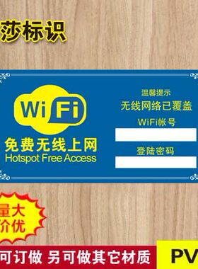标志账号密码提示牌