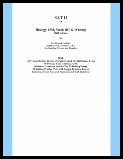 【预售】SAT II in Biology E/M, Math IIc & Writing