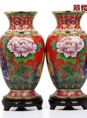景泰蓝花瓶北京特色商务手工艺品
