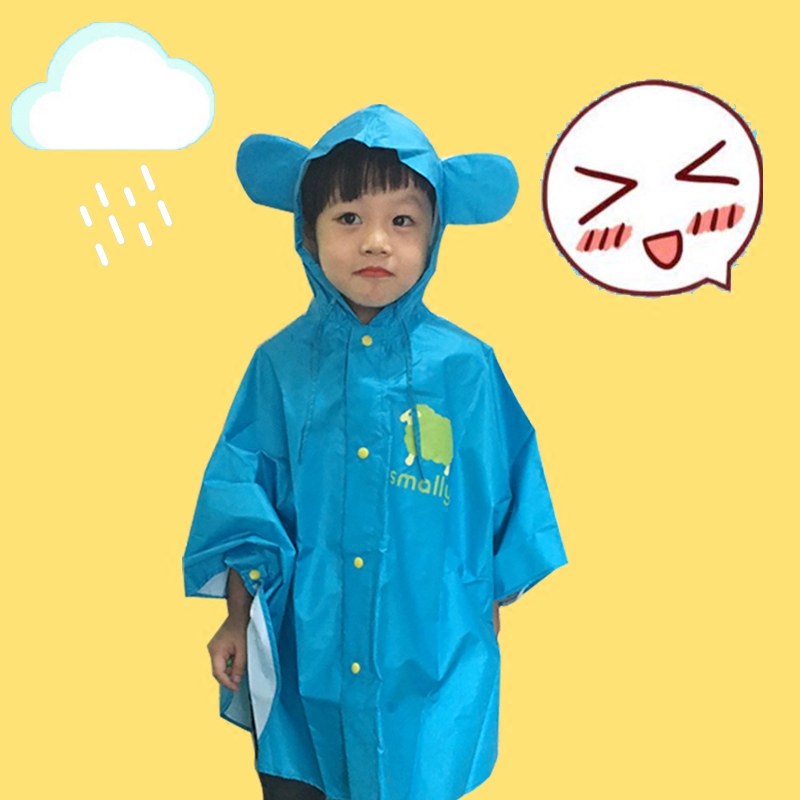 韩国可爱雨衣小孩幼儿斗篷宝宝儿童雨披男女小童雨衣雨鞋套装春夏