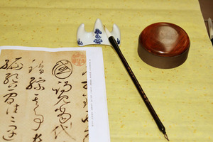 高考毛笔彩云追月大楷、中楷、小楷文房四宝书法节华笔庄