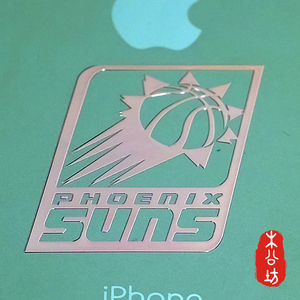 木公坊 篮球 NBA队徽 菲尼克斯 太阳 笔记本 pad 手机 金属贴纸