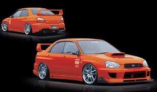 树脂8代斯巴鲁翼豹WRX\STI改装Koyama款大包围\后杠\侧裙