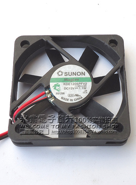 SUNON/建准 KDE1205PFV2 5010 5CM 12V 1.1W 3线交换机散热风扇