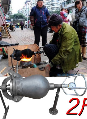 2斤大炮爆米花机 老式手摇爆米花机膨化机炸花机火烧 爆谷机器