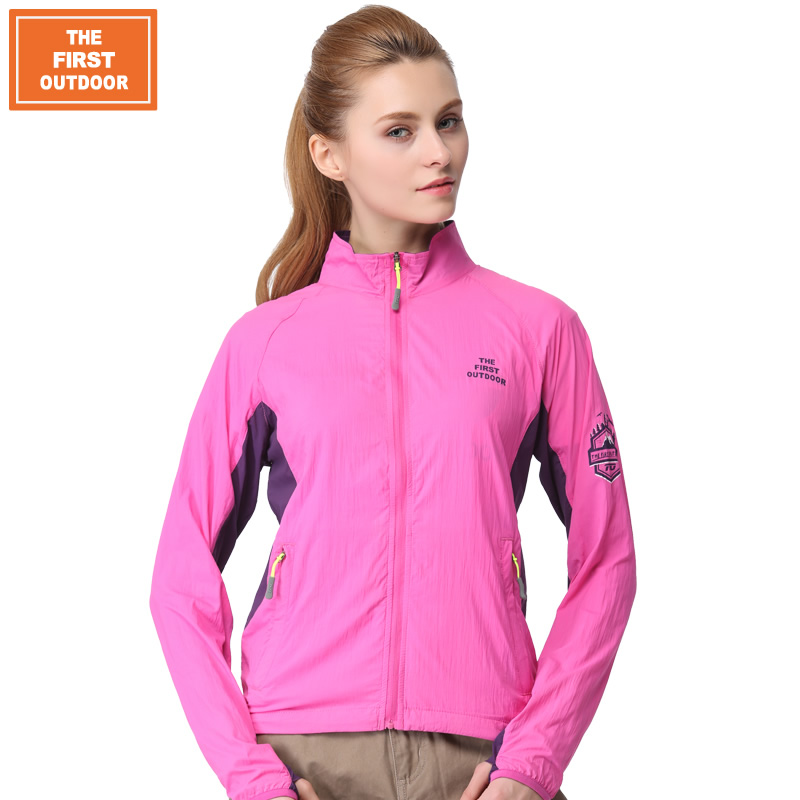 coupe vent sport femme THEFIRSTOUTDOOR en nylon - Ref 492619 Image 1