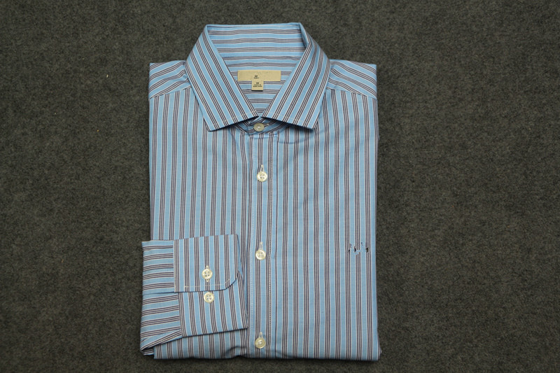 英伦条纹修身款高档衬衫新品特价