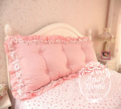 韩版 全棉大靠垫 双人床软靠包沙发长靠背垫床床头软包公主含芯