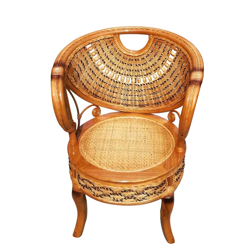 藤椅子靠背椅单人成人三件套阳台欧式藤编休闲客厅会客办公喝茶椅