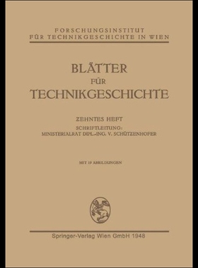 【预售】Blatter Fur Technikgeschichte