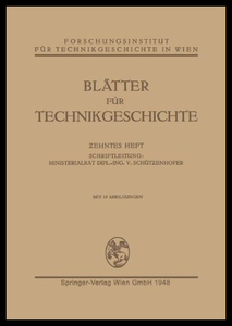 【预售】Blatter Fur Technikgeschichte