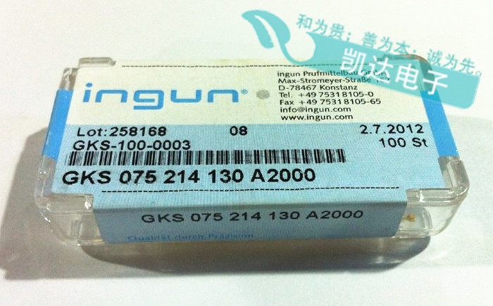 INGUN英钢探针GKS075 214 130 A2000（大四爪梅花头型）测试顶针