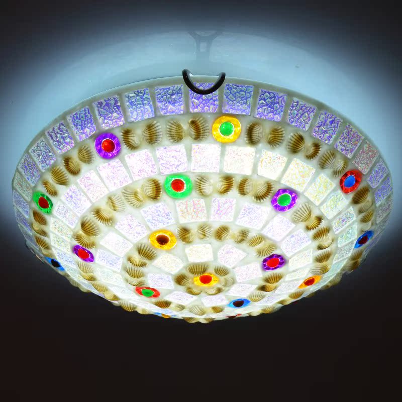 地中海风贝壳欧式温馨主卧室灯