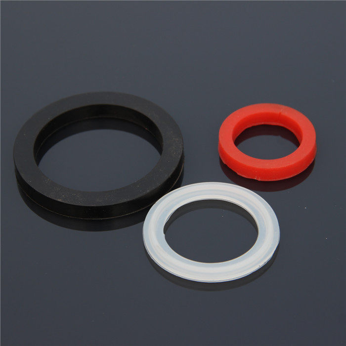 硅胶垫片耐油垫片304不锈钢快速接头垫片1寸2寸3寸4寸红色黑色垫