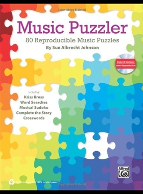 【预售】Music Puzzler: 80 Reproducible Music P