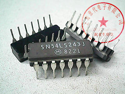 SN54LS243J  MOT  DIP-14【散新】赛格市场G332室实体店 现货