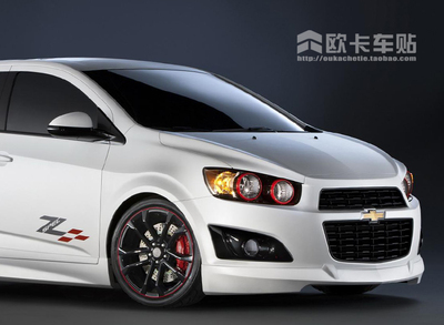 雪佛兰爱唯欧创酷拉花改装车门贴