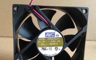 AVC DS08025B24U-109 24V 0.40A 8025 8cm 双滚珠2线 变频器风扇