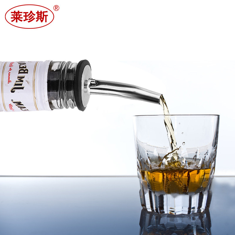 不锈钢带盖酒嘴红酒瓶塞带帽花式调酒酒嘴葡萄酒倒酒器酒吧酒具
