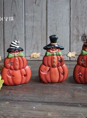 美式乡村风立体节日烛台装饰品