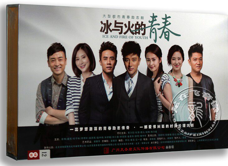 正版电视剧 冰与火的青春12DVD高清珍藏版碟片 贾乃亮 颖儿杜淳