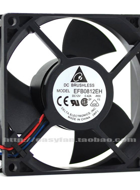 8厘米 EFB0812EH-BROO 8025 12V 0.42A 8CM停转报警 散热风扇