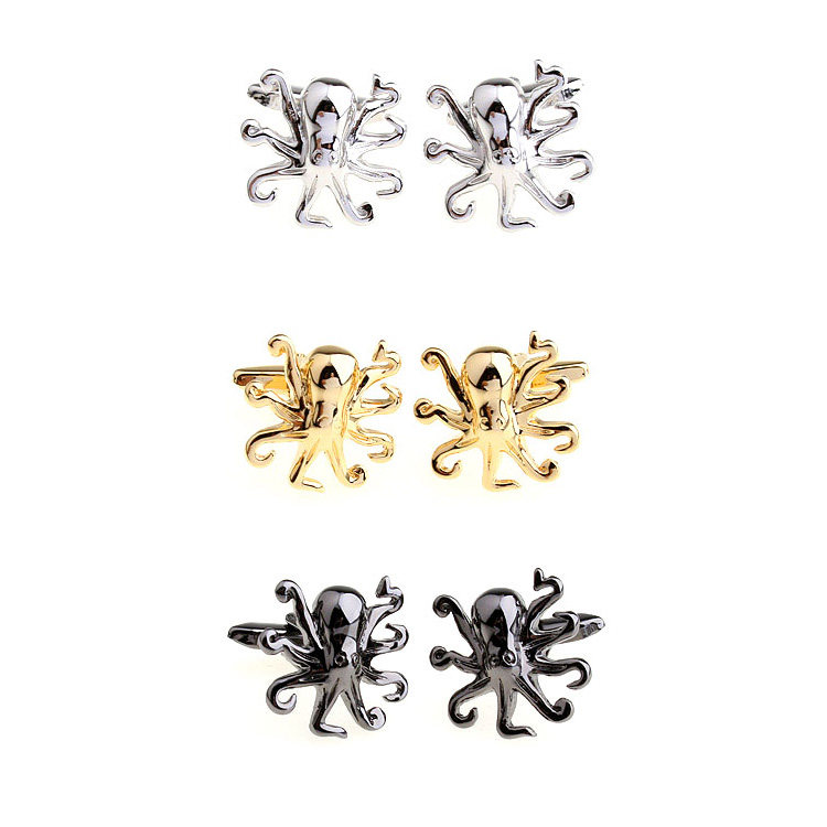 包邮促销动物造型袖钉 法式男士衬衣袖口扣 八爪鱼章鱼袖扣,服饰配件/皮带/帽子/围巾,袖扣,淘宝优惠券,粉丝福利购,淘宝优惠卷