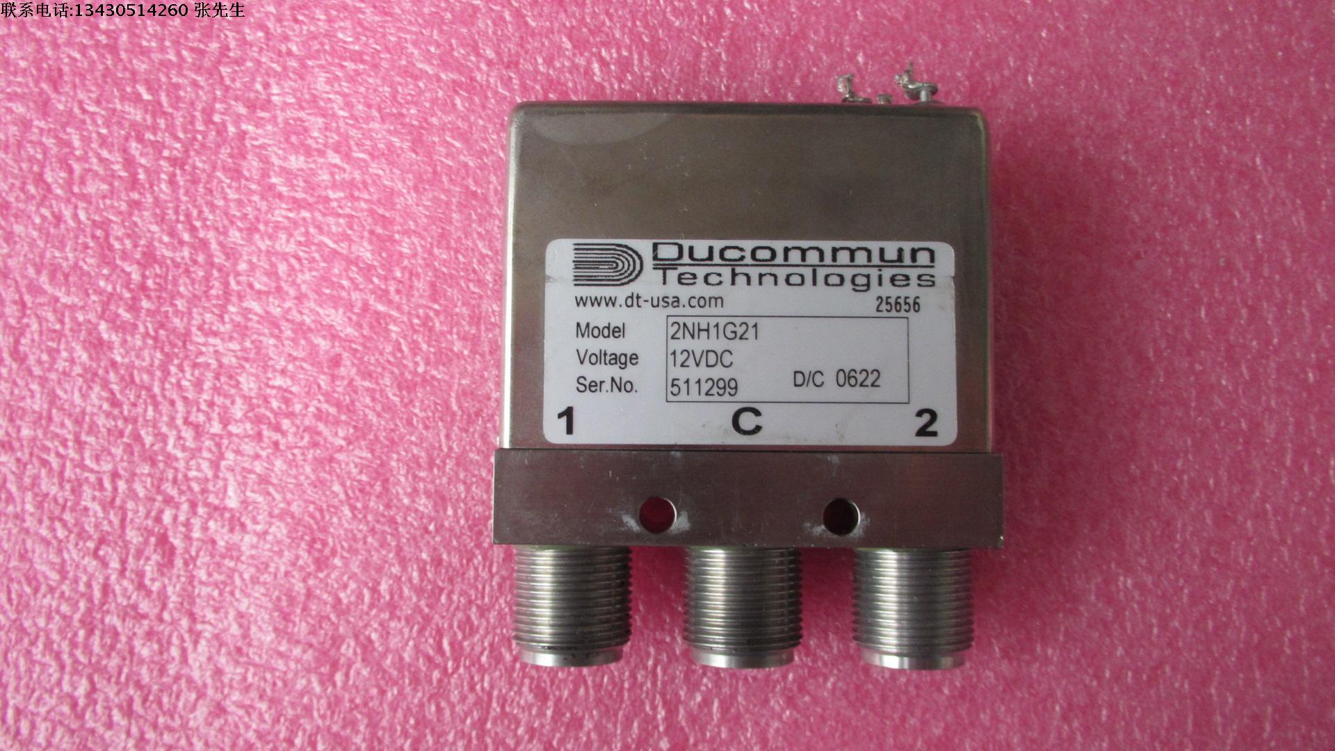 美国ducommun公司 2NH1G21 DC-14GHz 12V 3000W N 单刀双掷 射频微波高功率同轴开关 质量包好，包能用  可提供详细测试图 请放心购买