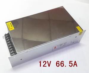 。监控开关电源AC220V变DC12V电源变压器 12V66.5A 12V800W开关电