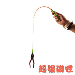 广场公园儿童玩具 超结实质量好伸缩钓鱼竿 散装磁性钓鱼玩具