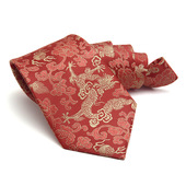 传统复古中国风刺绣龙领带9CM宽版 LRZYOU男士 正装 结婚庆典领呔TIE