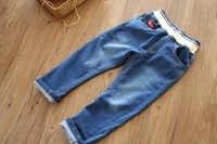 Mùa xuân và mùa thu Quần trẻ em mới Quần bé trai và bé gái Cotton Stretch Đan Jeans Quần bé Quần đơn - Quần jean quần jean trẻ em giá rẻ