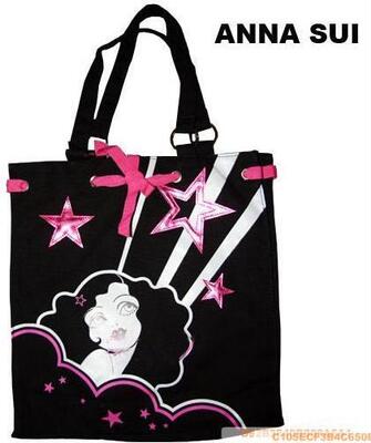 Anna Sui安娜苏好莱坞巨星星光洋娃娃单肩包侧背包帆布包