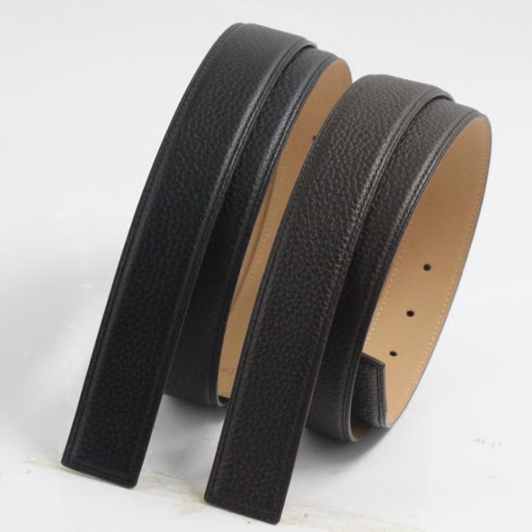 无头男士平滑扣皮带