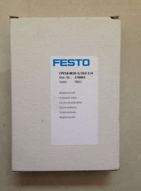 配件费斯托电磁阀CPV18-M1H-5/3GS-1/4 176061原装正品议价