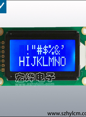 0802B-1 蓝屏白光模块 14P接口 厂家直销5V 外形尺寸58×32