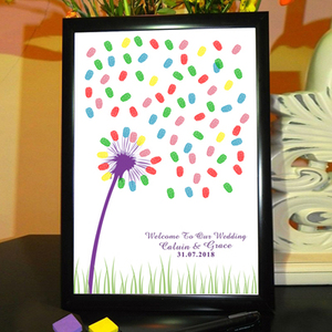 创意开学毕业团建乔迁个性年会庆典结婚婚庆生日教师节成长签到画