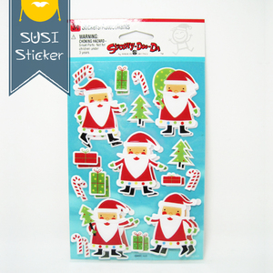 圣诞老人圣诞节奖励派对礼物 儿童宝宝卡通防水节日装饰贴纸贴画